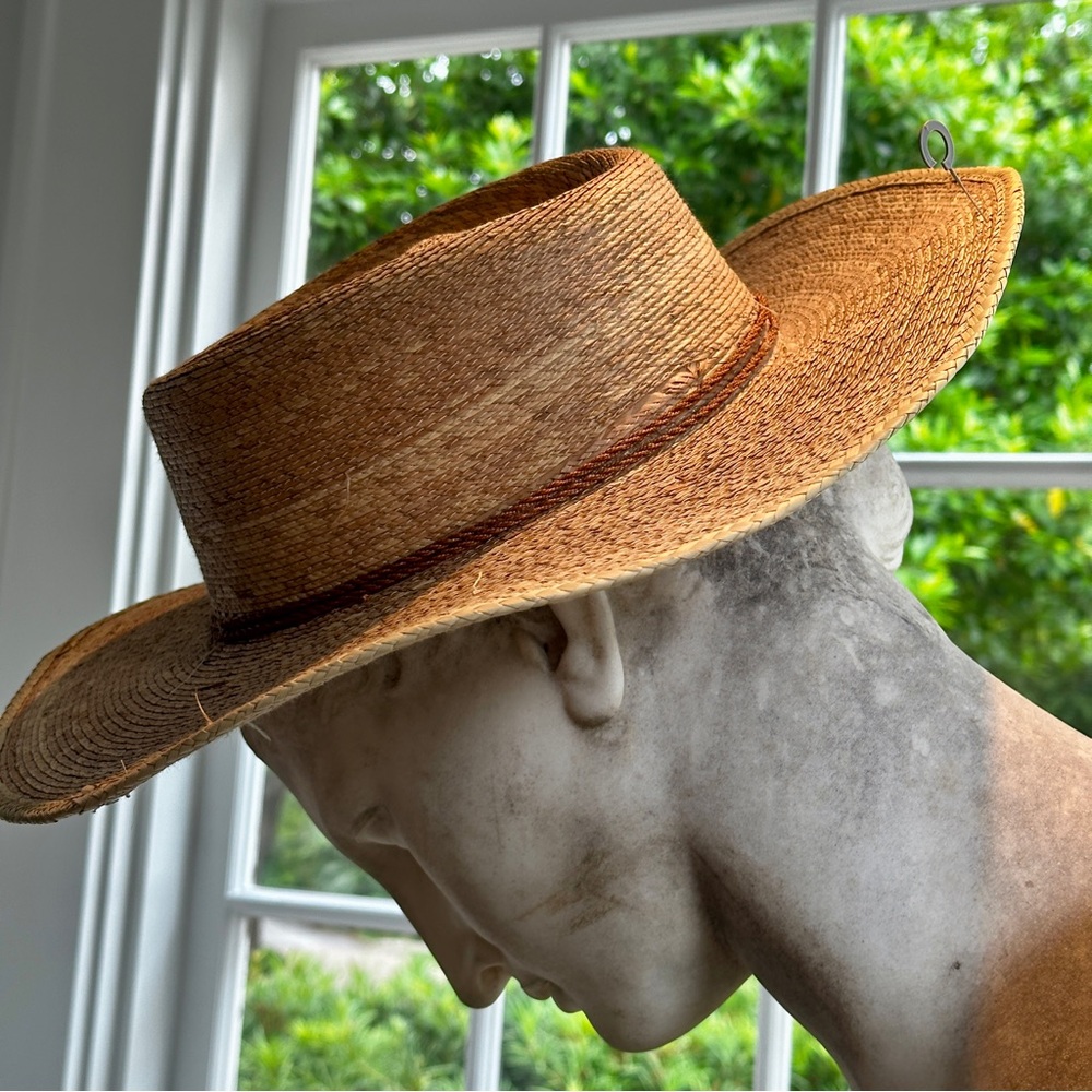 Sahuayo Legitimo straw hat size 59 or 7 3/8